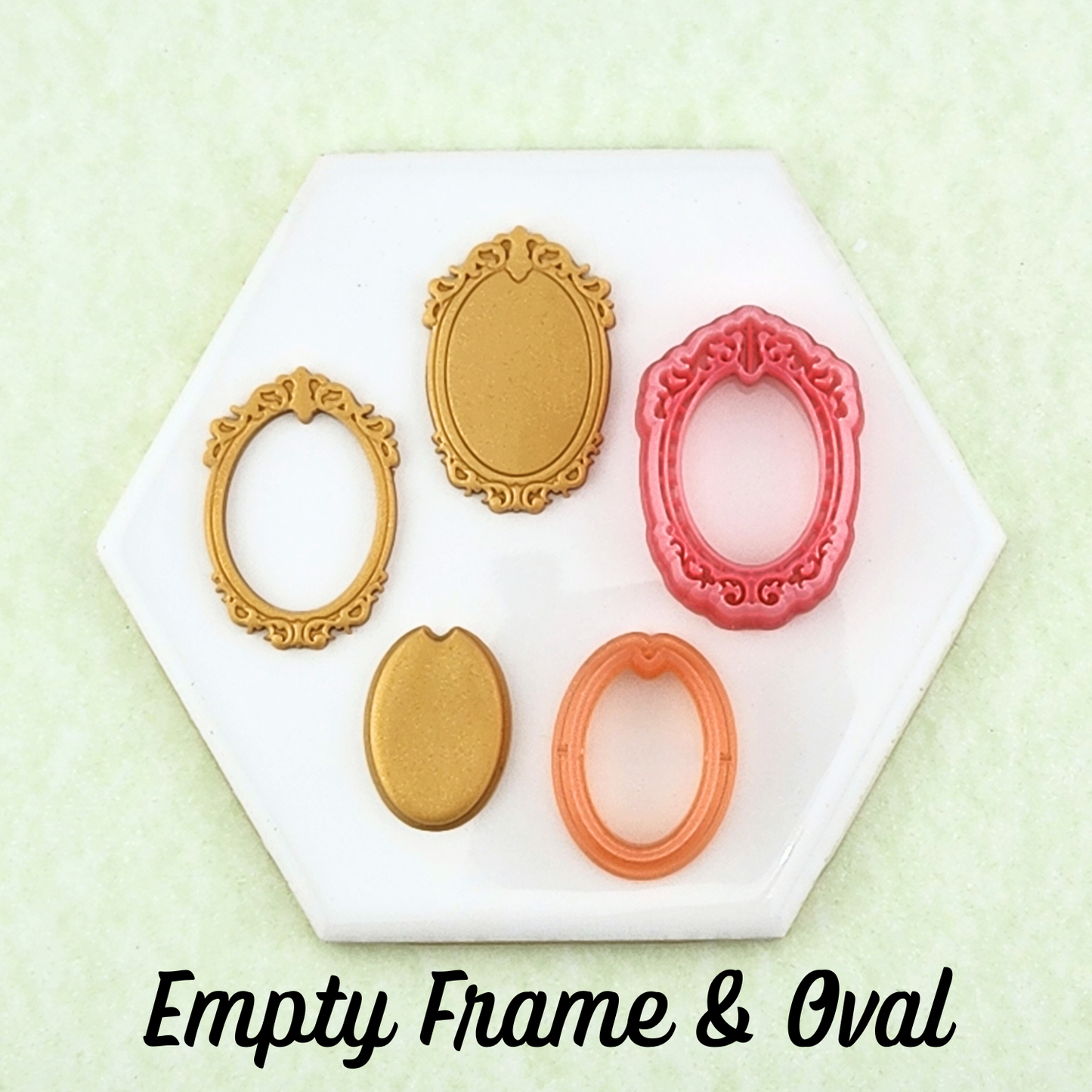 Snake & Frame Polymer Clay Cutters - Mirrored Pair