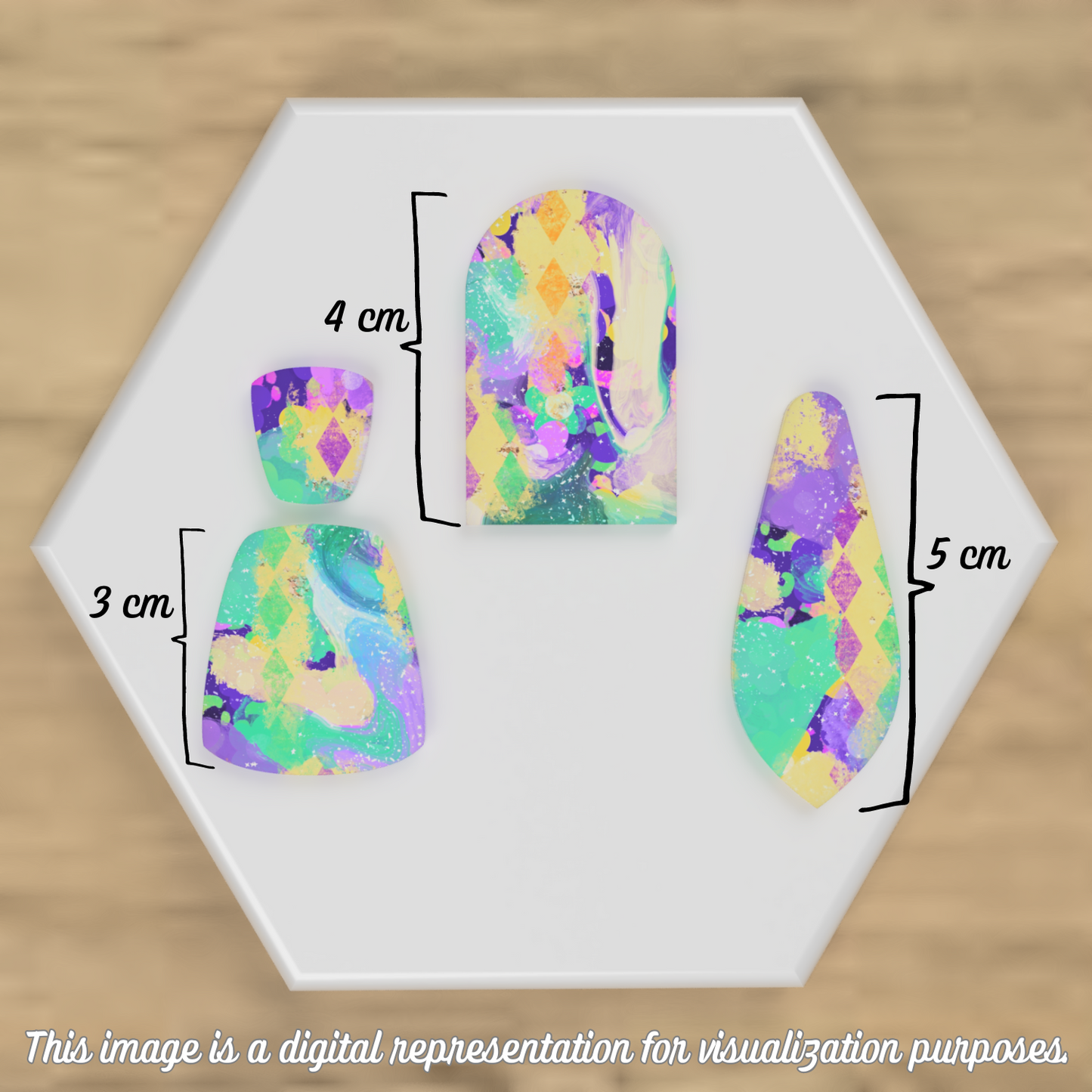 Harlequin Swirls Transfer Sheets
