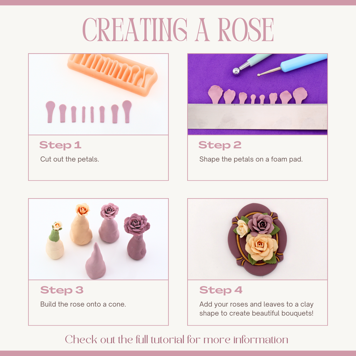 3D Rose Polymer Clay Cutter Kit