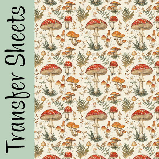 Deadly Mushroom Grove Transfer Sheets