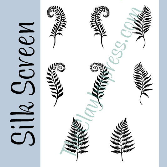 Fern Fronds Silk Screen