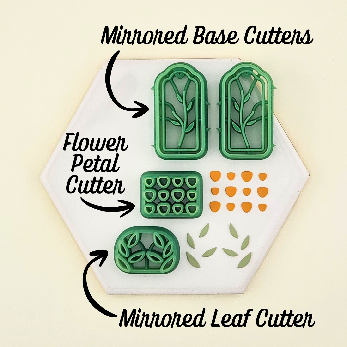 Fiore Arch Floral Guide Polymer Clay Cutter Set