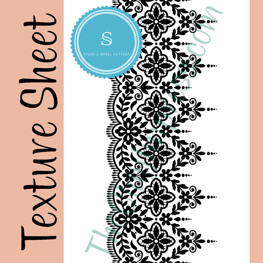 Floral Lacework Texture Sheet