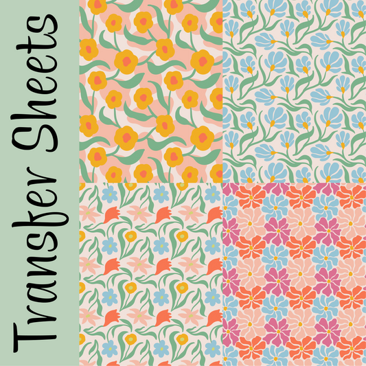 Floral Medley #1 Transfer Sheets