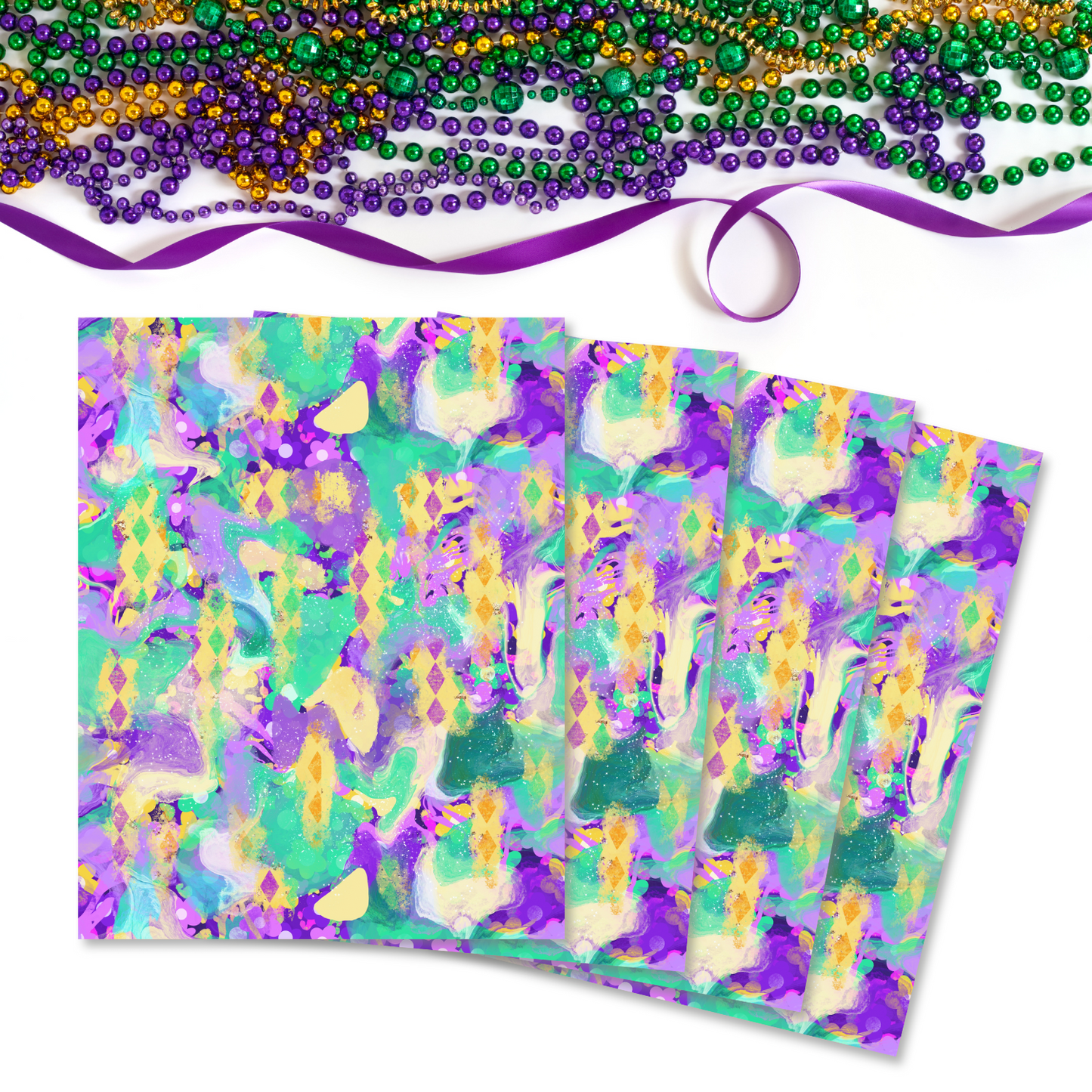 Harlequin Swirls Transfer Sheets