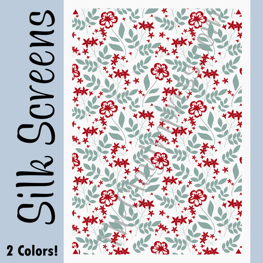 Hibiscus & Jasmine Silk Screens
