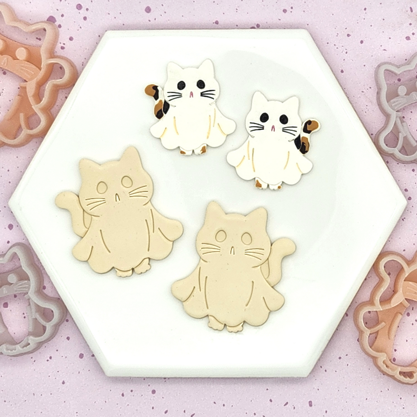 Ghost Cats - Mirrored Pair