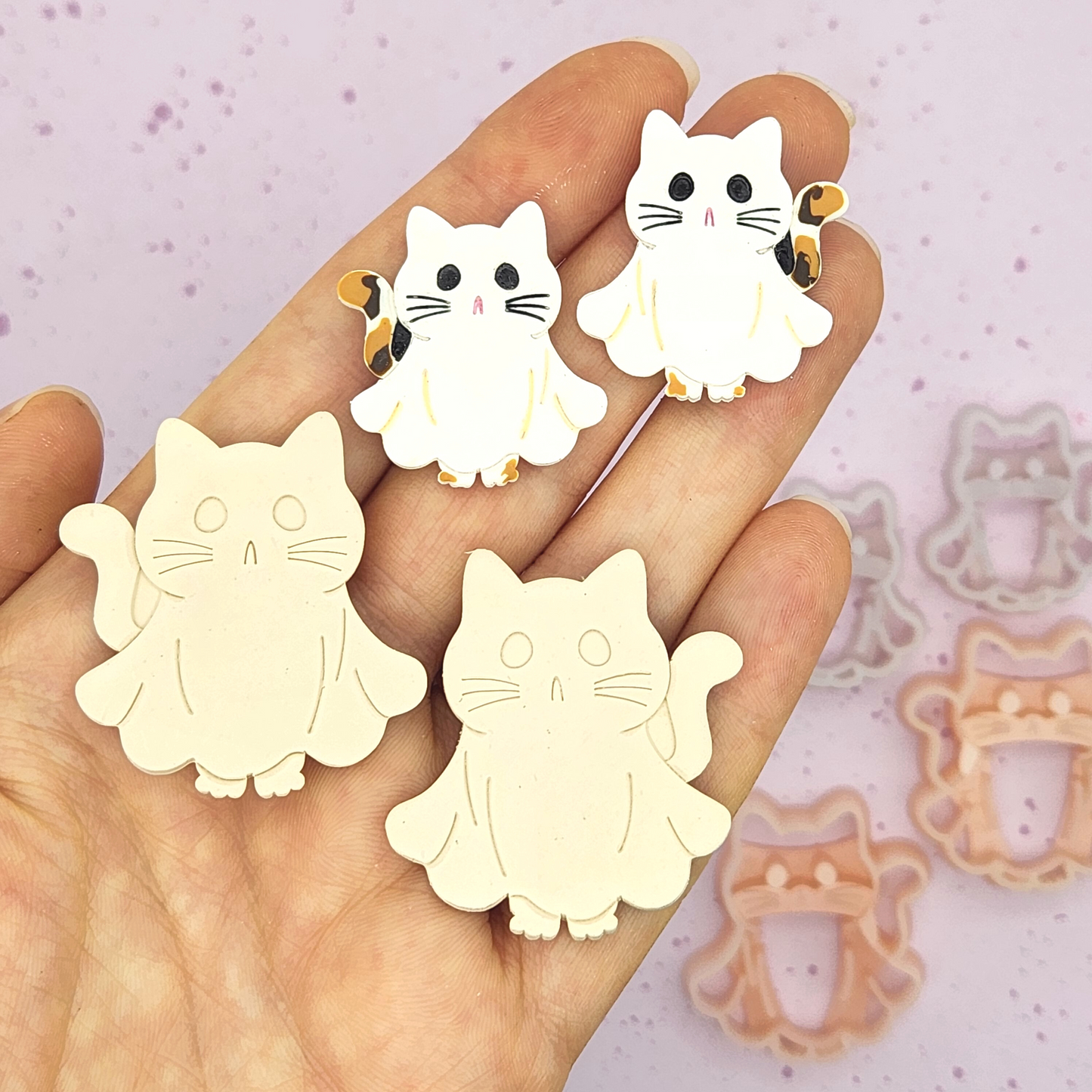 Ghost Cats - Mirrored Pair