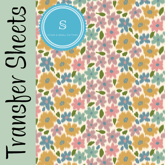 Ikat Meadow Transfer Sheets