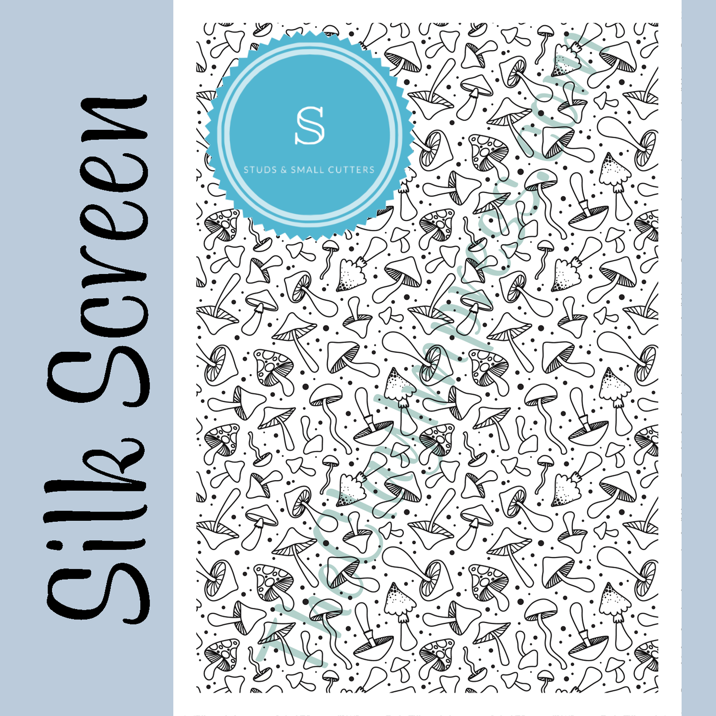 Mushroom Medley Silk Screen