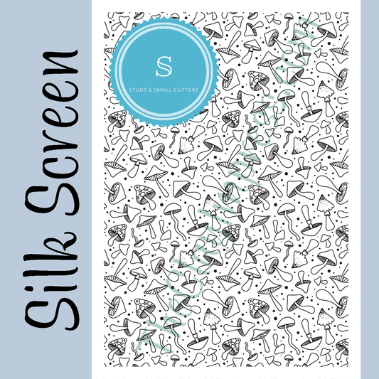 Mushroom Medley Silk Screen