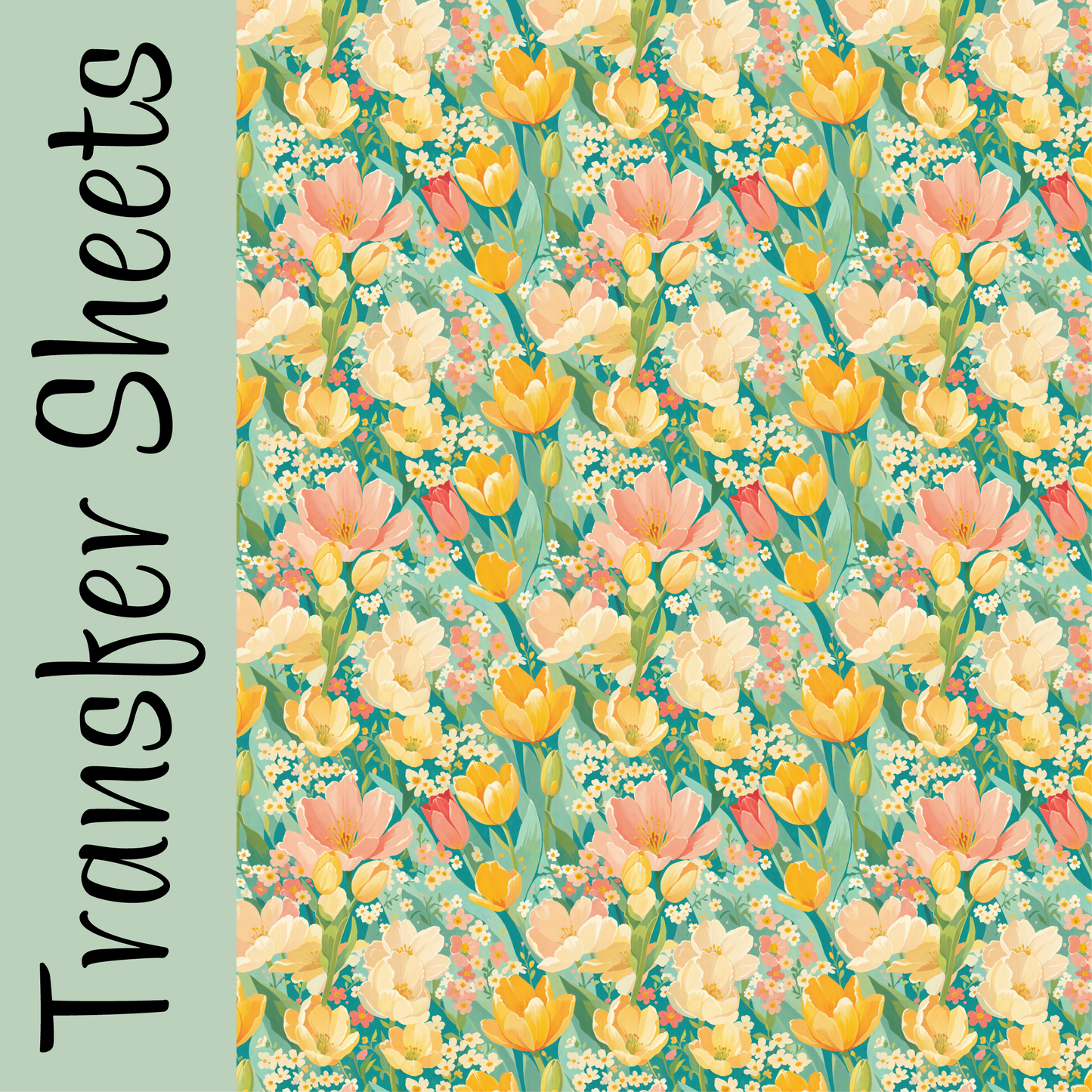 Painted Tulips Transfer Sheets