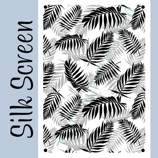 Palm Fronds Silk Screen - Rotate & Layer