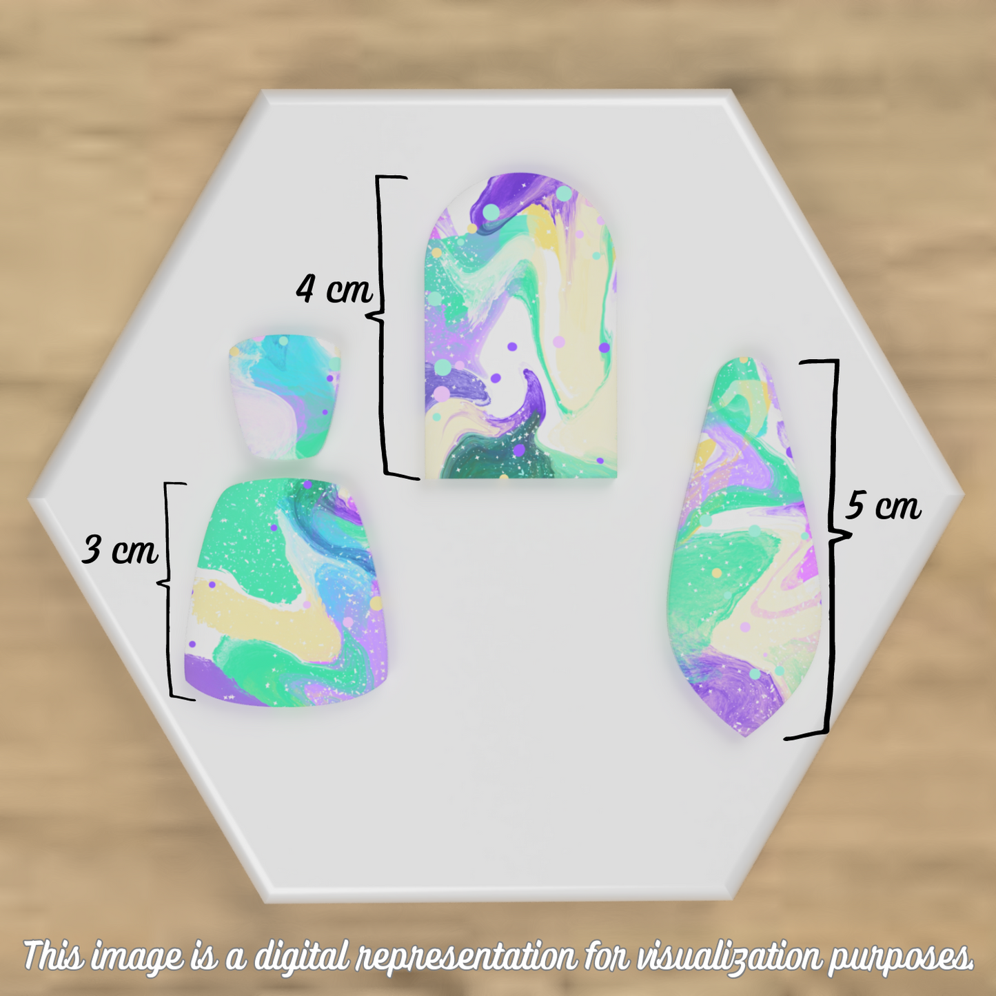 Pastel Mardi Gras Transfer Sheets