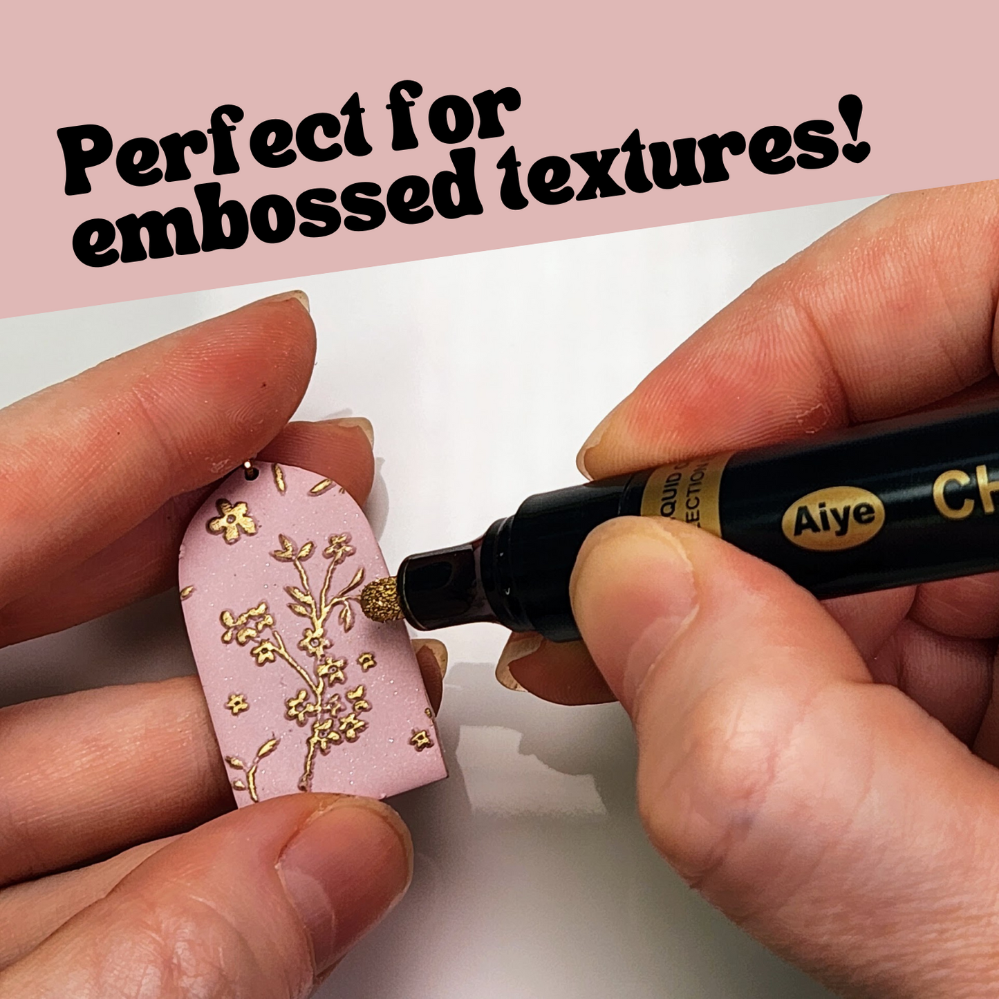 Chrome Gold & Silver Round Tip Paint Pen Set