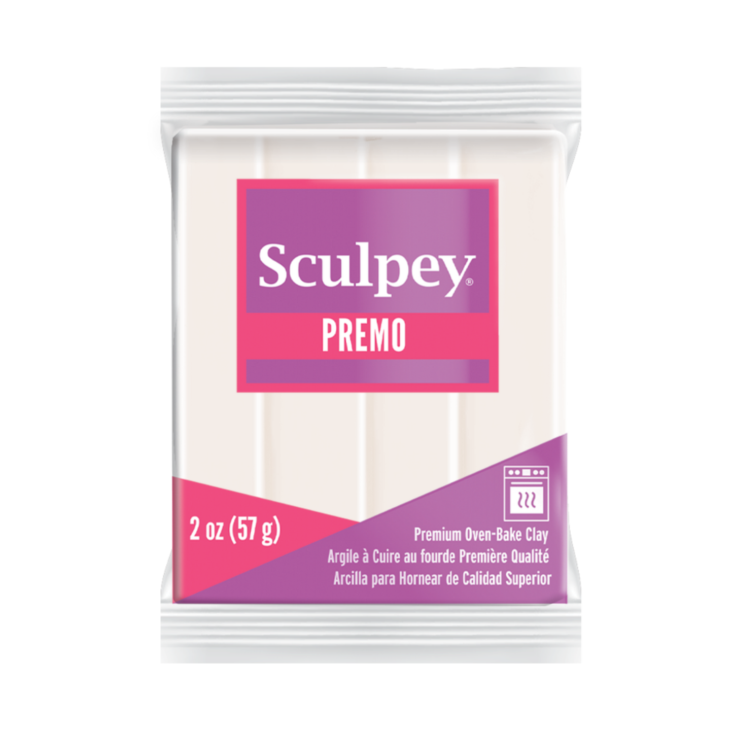 Sculpey Premo White Translucent Polymer Clay