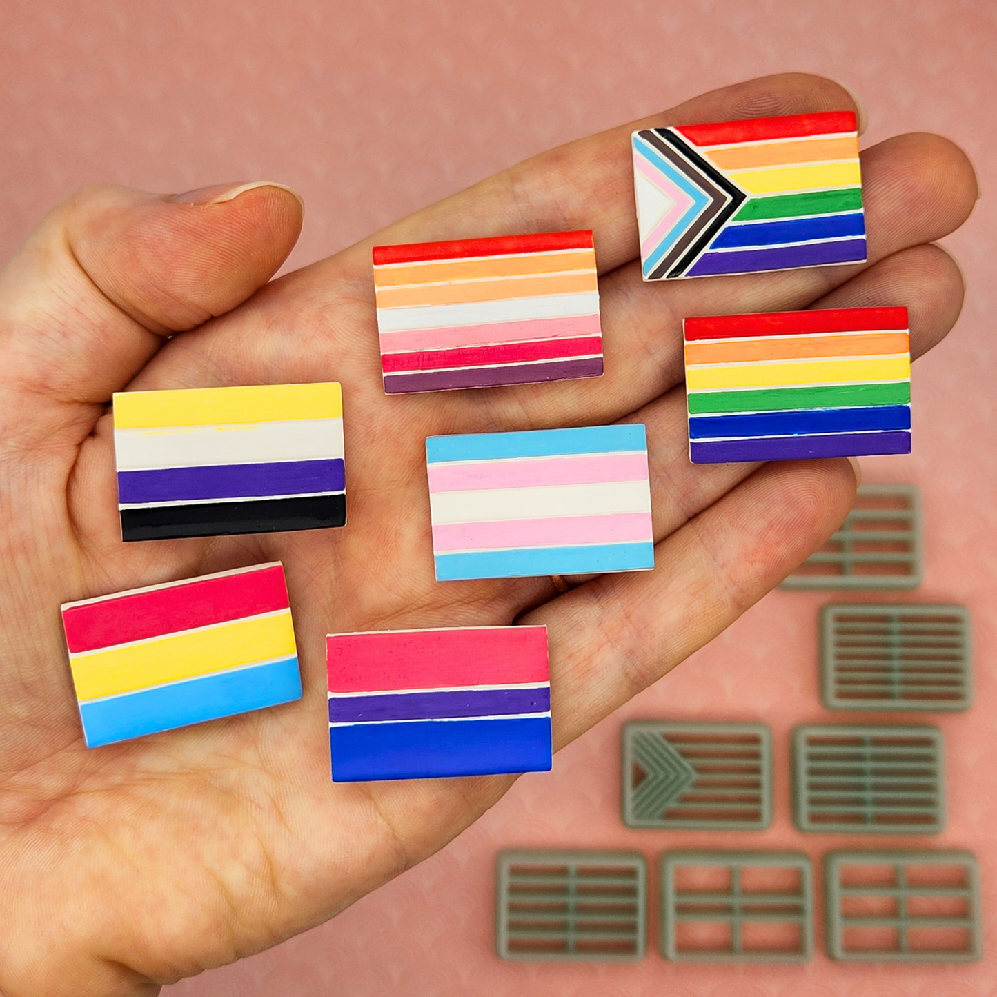 Pride Flag Polymer Clay Cutters