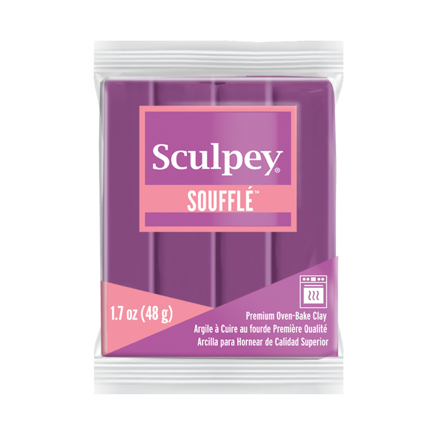 Sculpey Soufflé Smokey Mauve Polymer Clay