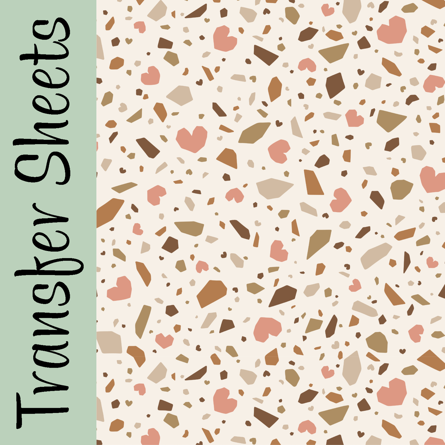 Terrazzo Love Transfer Sheets