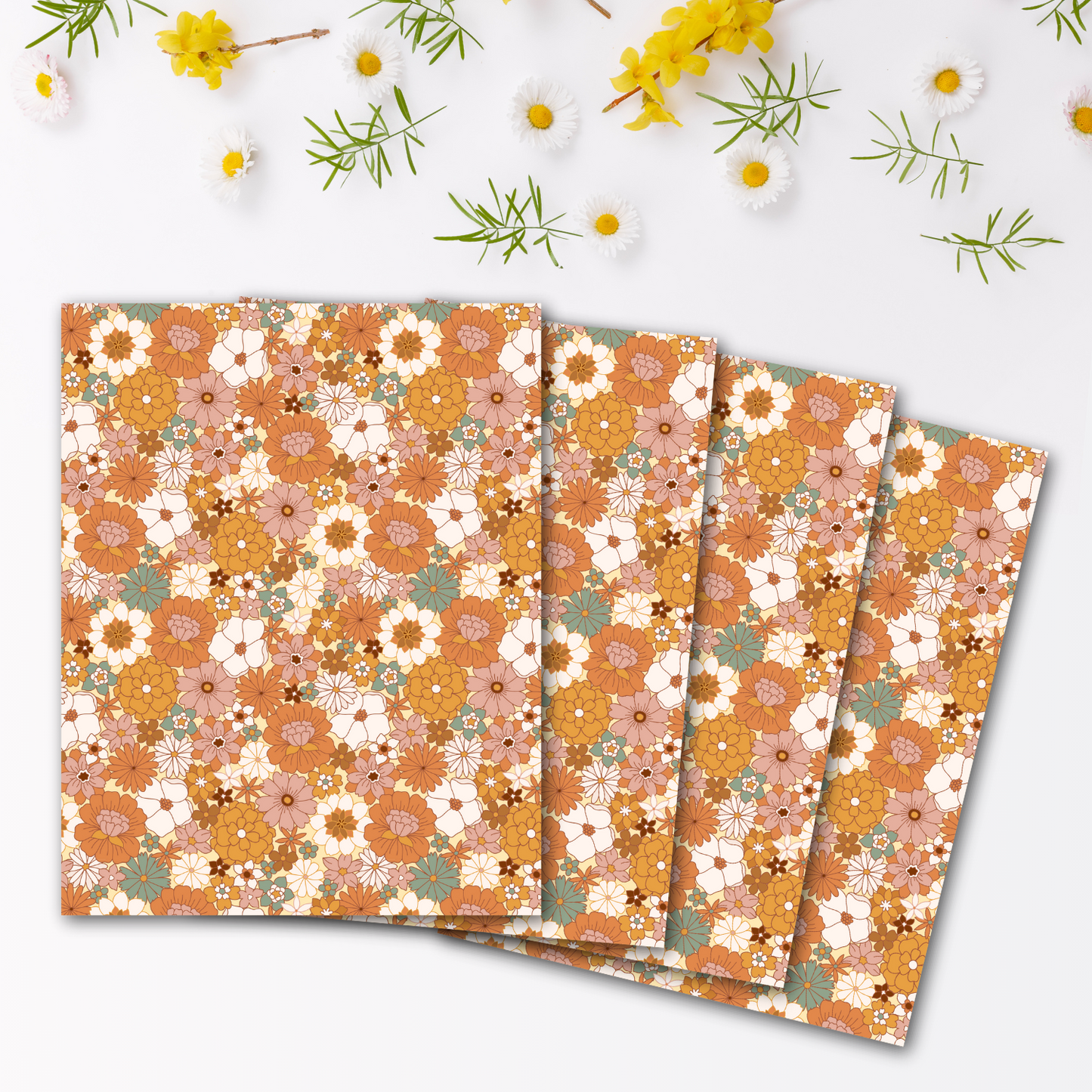 Groovy Florals Transfer Sheets