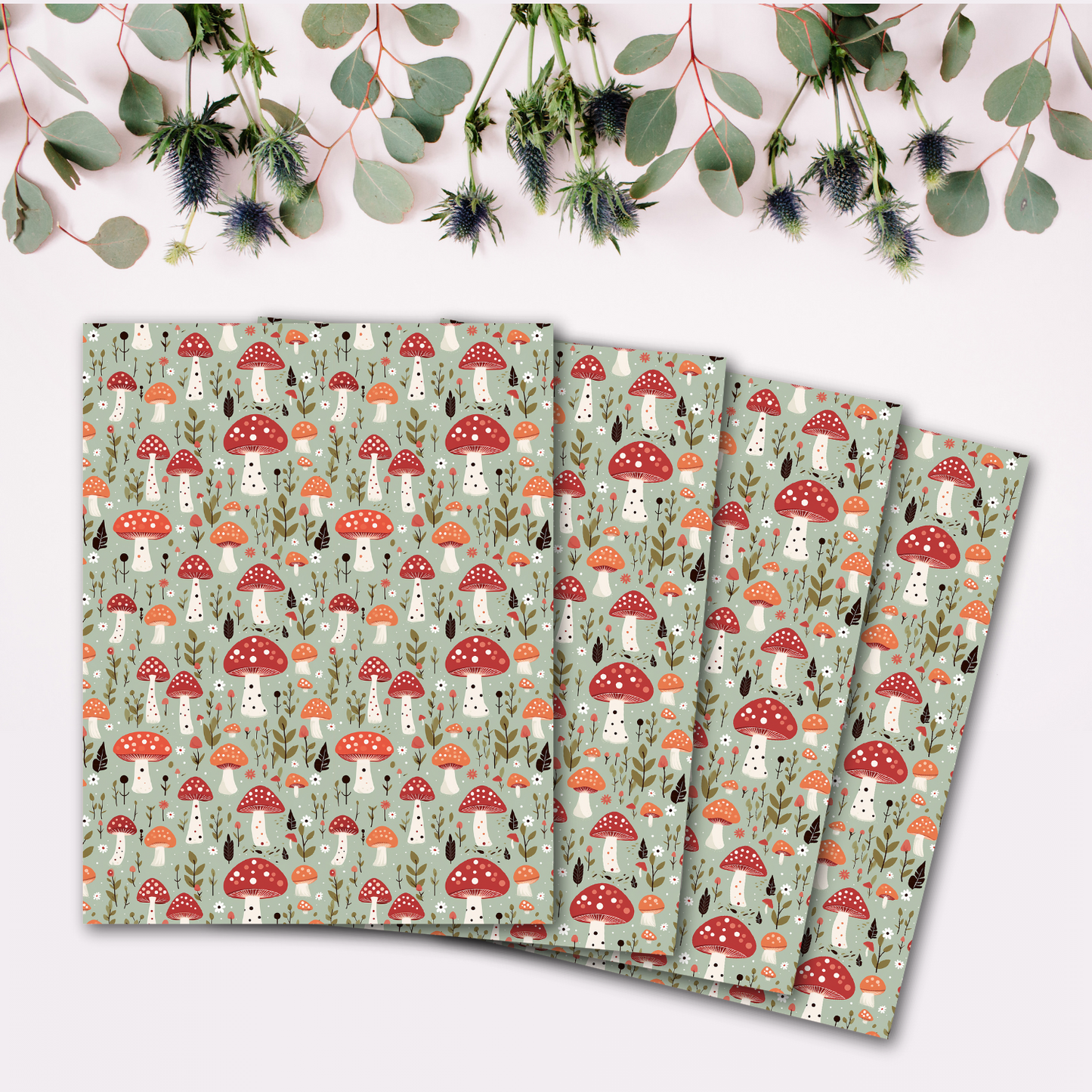 Mushroom Meadow Transfer Sheets