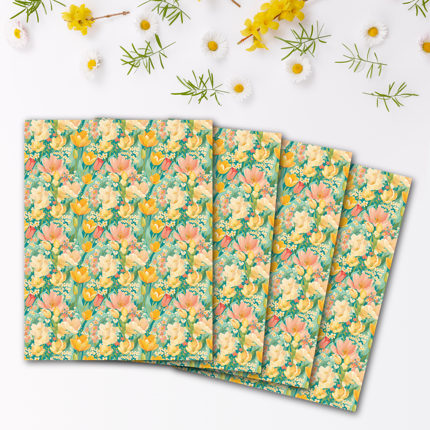 Painted Tulips Transfer Sheets