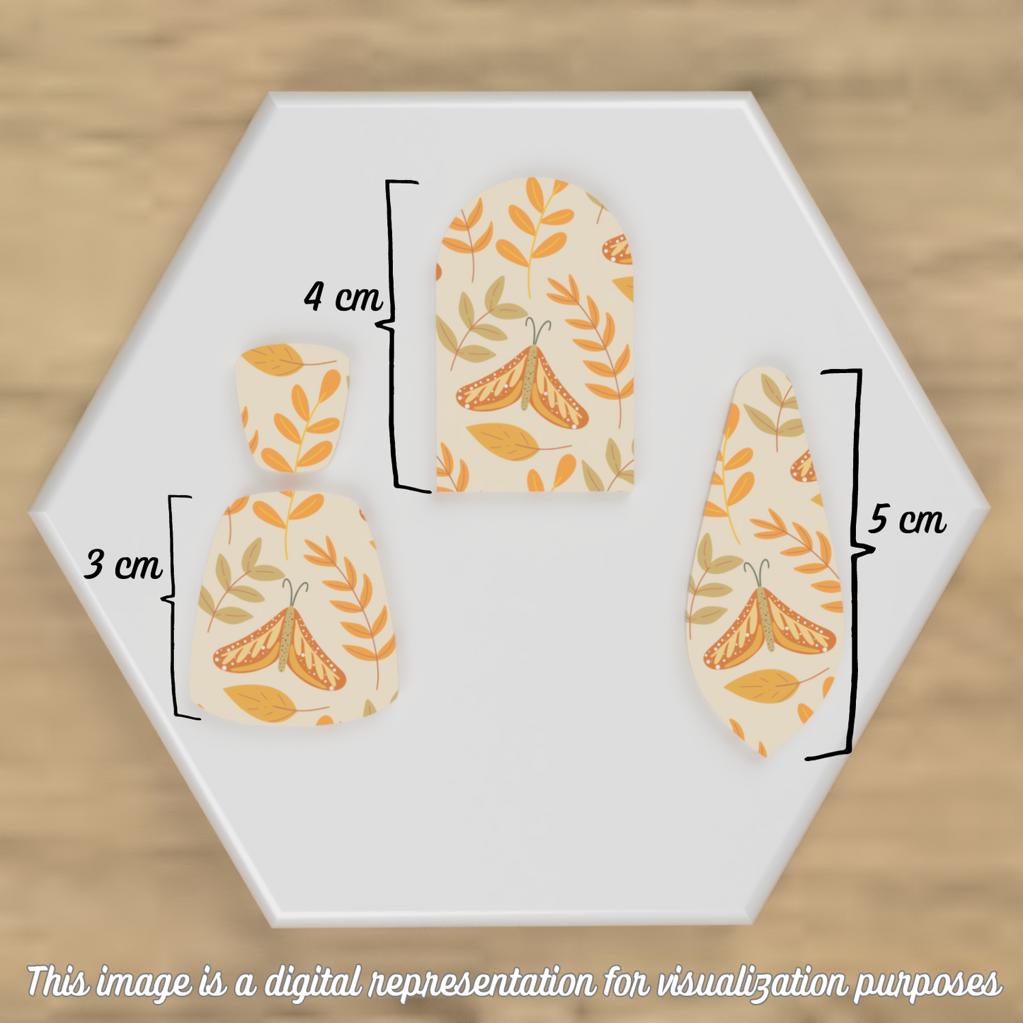 Autumnal Moth Garden Transfer Sheets