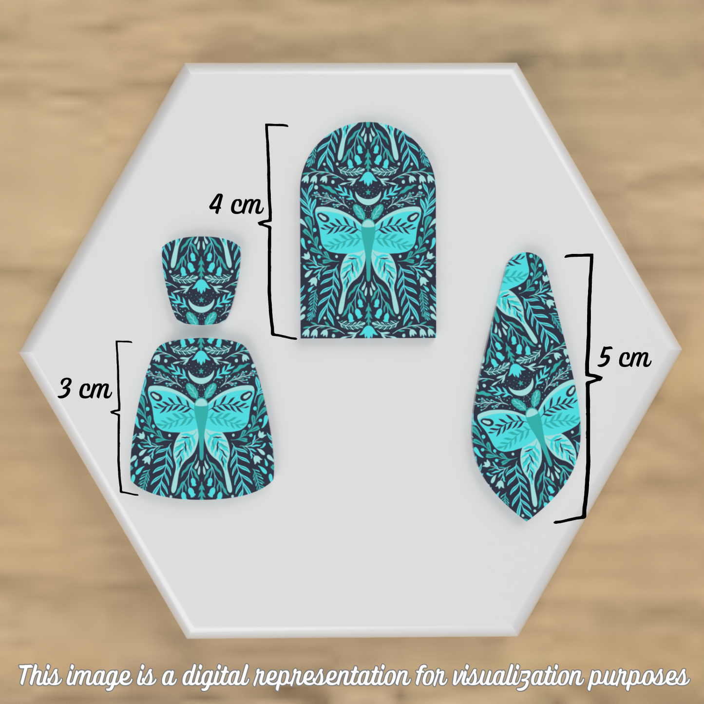 Blue Moon Moths Transfer Sheets