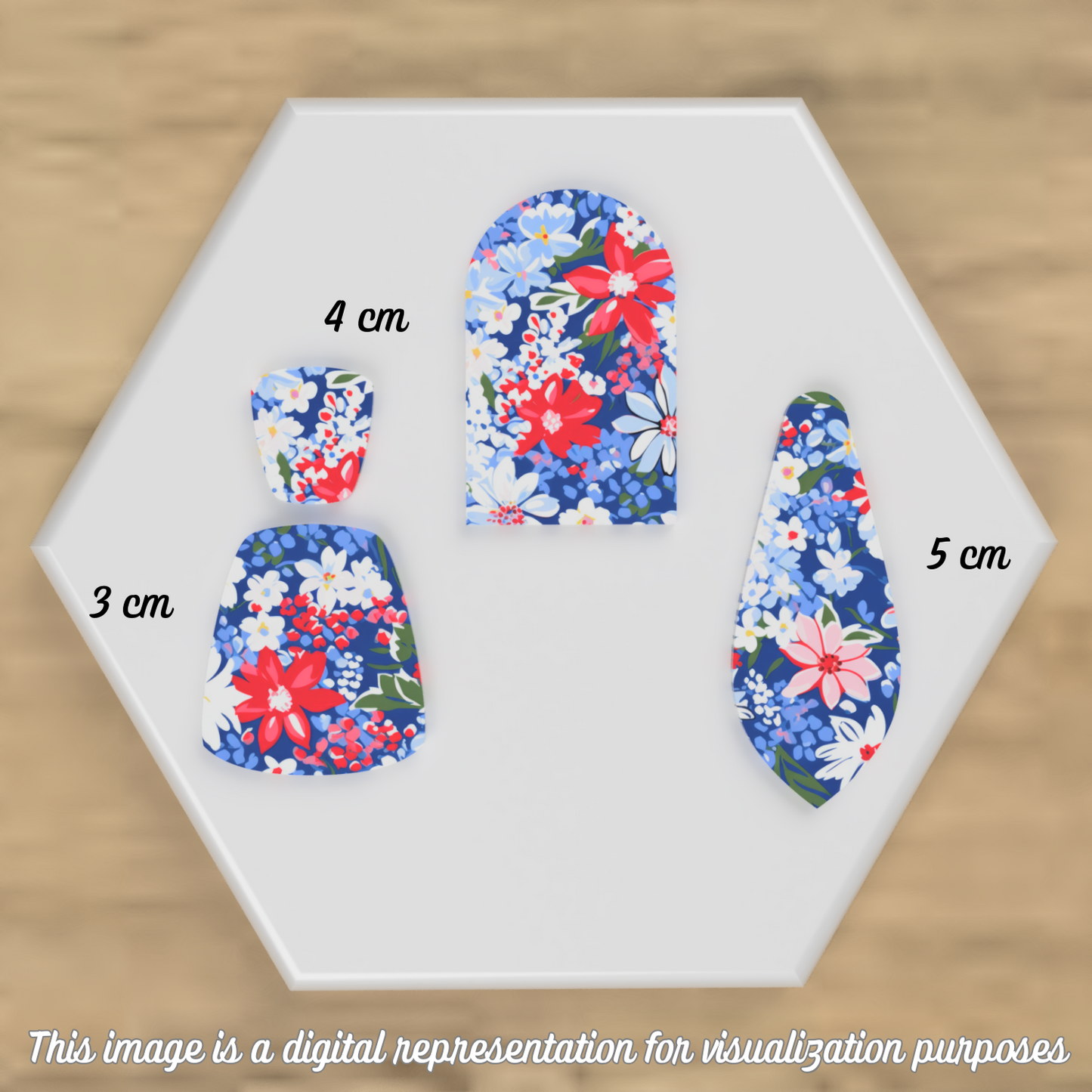 4th of July Medley #1 Floral Transfer Sheets