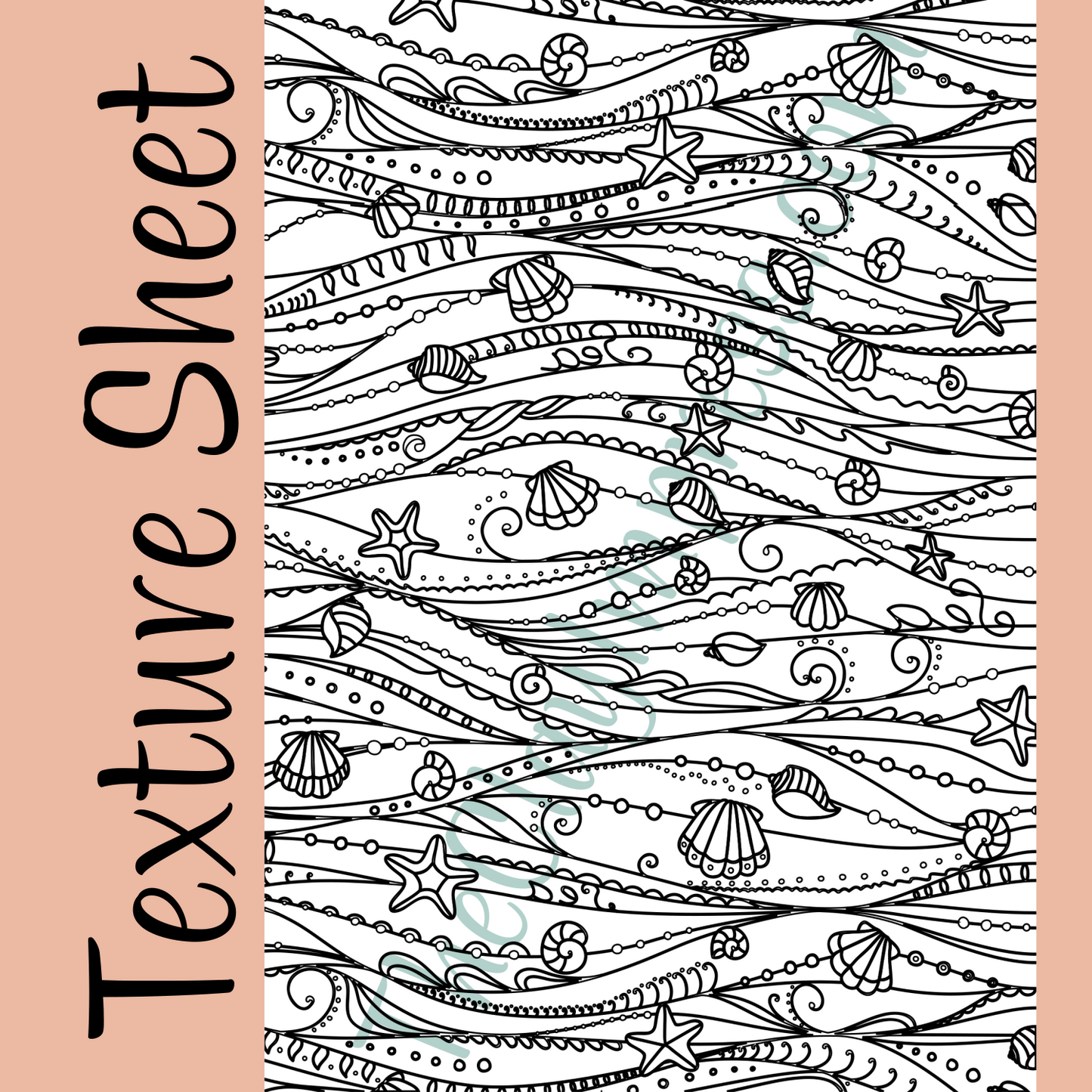 Whimsical Waves Texture Sheet