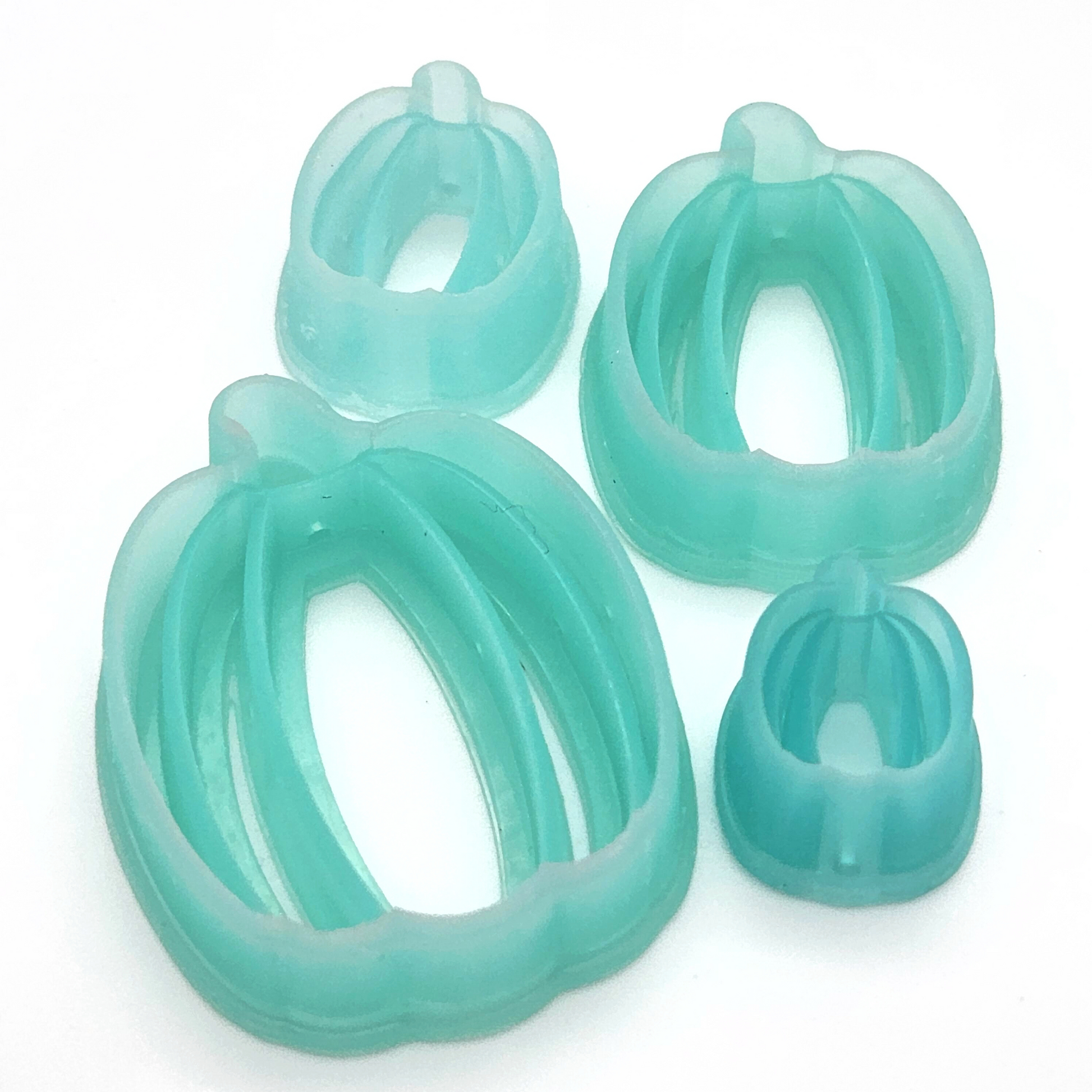 3D Printed Resin Fall Autumn Tall Gourd Pumpkin Squash Shape Polymer Clay Sharp Edge Cutter
