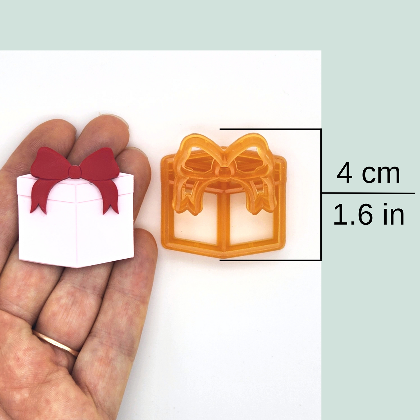 Birthday, Christmas, Gift Boxes and Present Design Polymer Clay Cutters for Earring and Jewelry Making