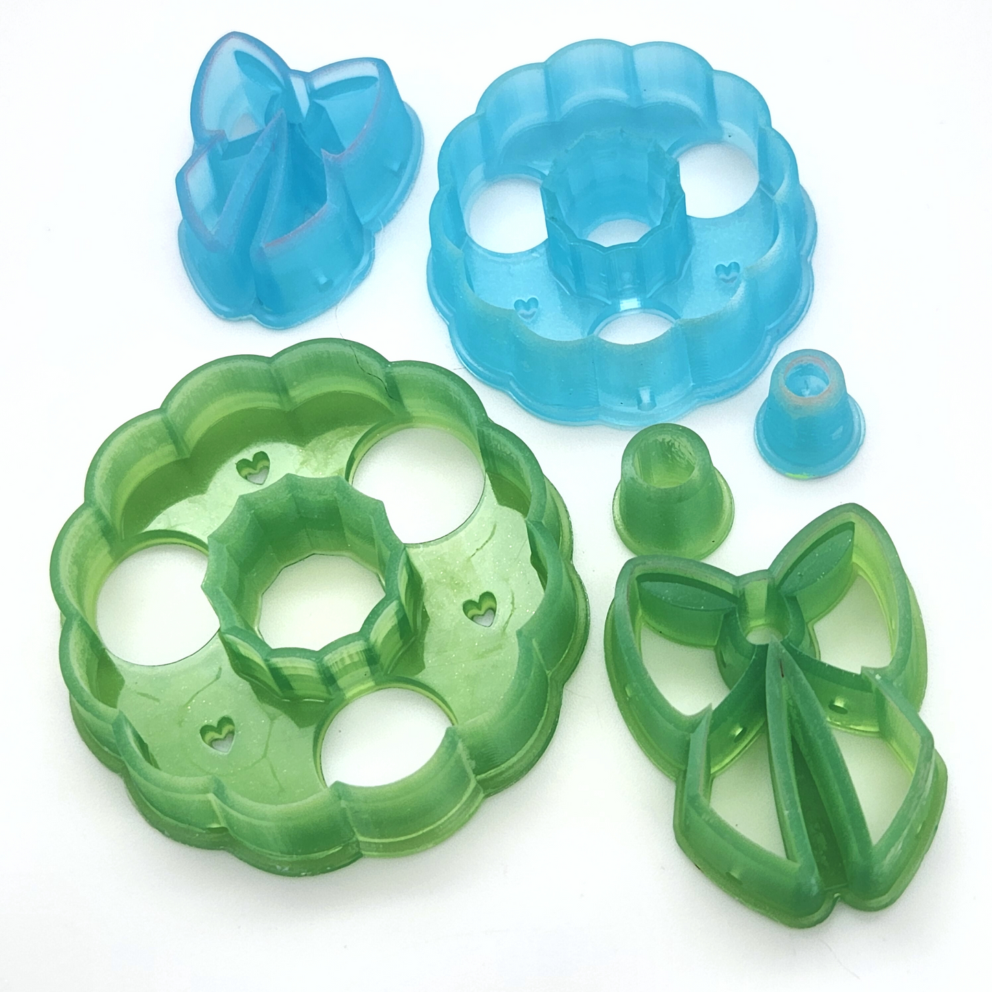3D Printed Resin Winter Christmas Wreath Shape Sharp Edge Polymer Clay Cutter