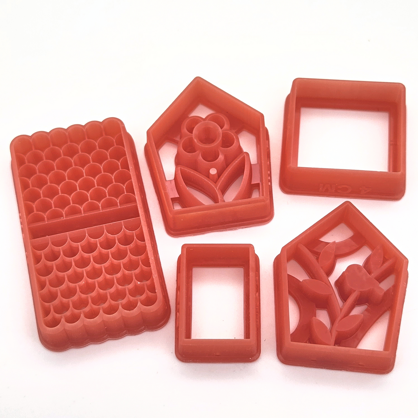 3D Birdhouse Kit sharp edge polymer clay cutters made out of resin