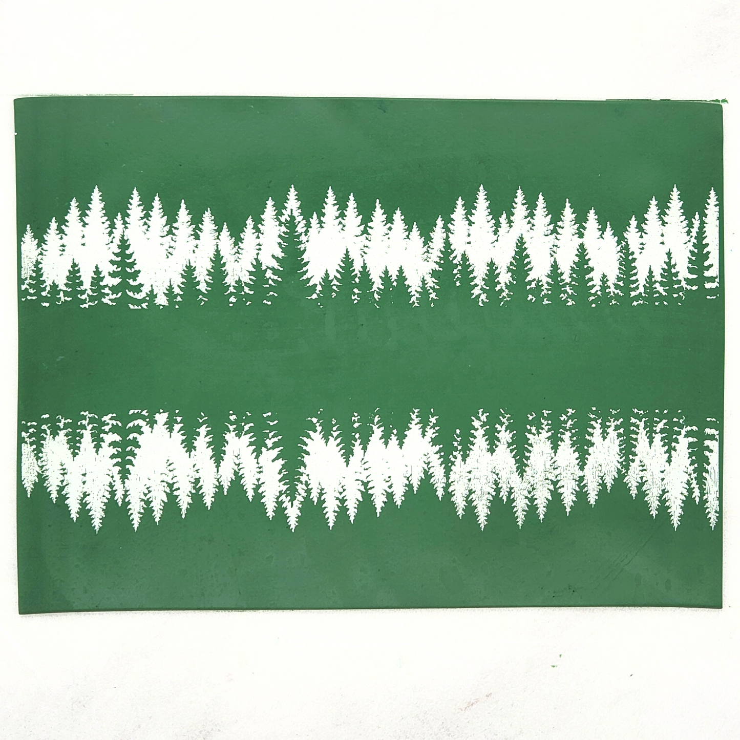 Forrest Tree Design Pattern Acrylic Painting Silkscreen Stencil for Polymer Clay Crafts