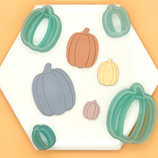 Fall Autumn Tall Gourd Pumpkin Squash Polymer Clay Cutter