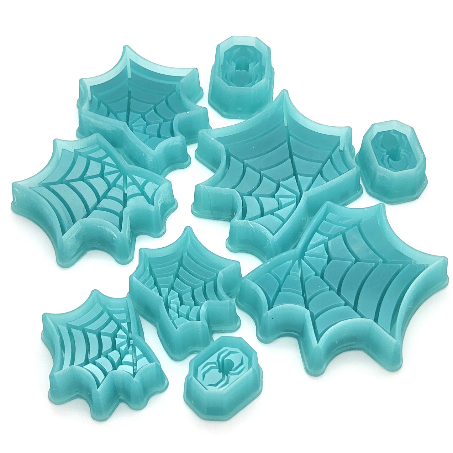 Spider Webs & Spider Stud - Mirrored Set