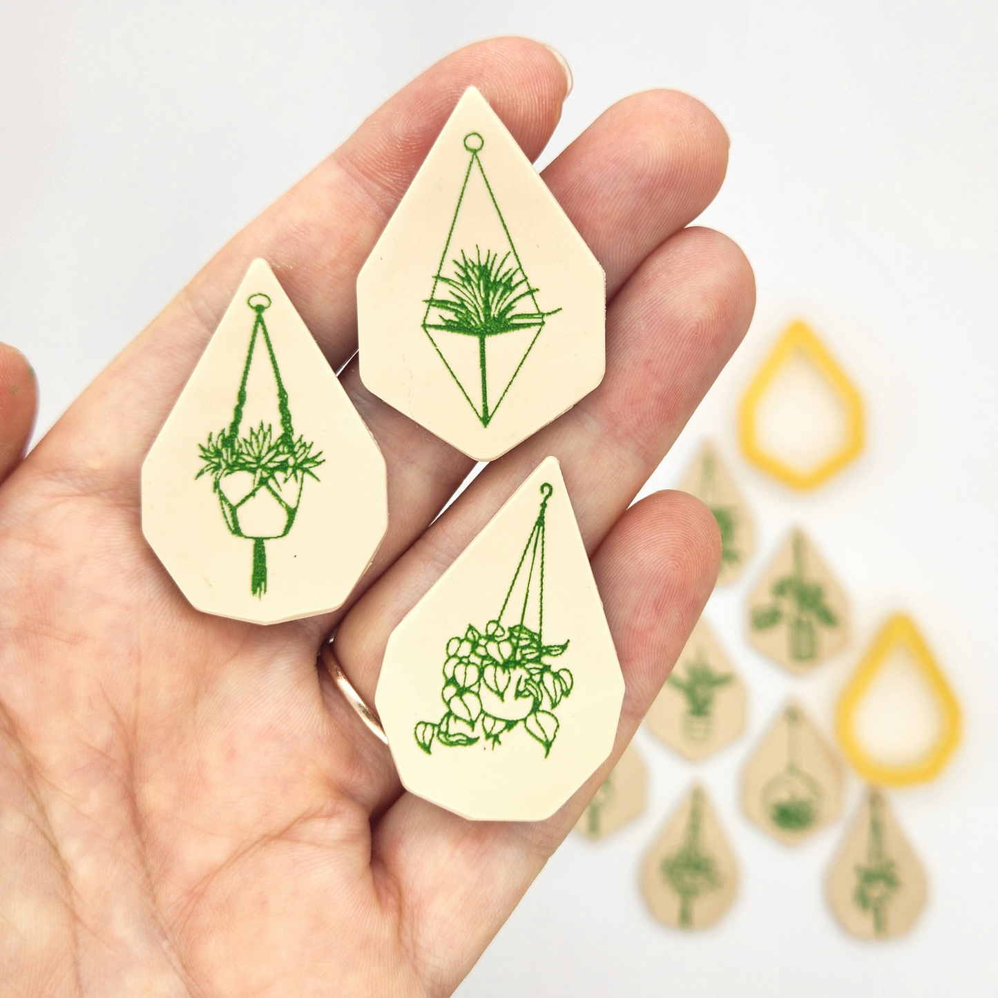 Hanging Plants Silk Screen