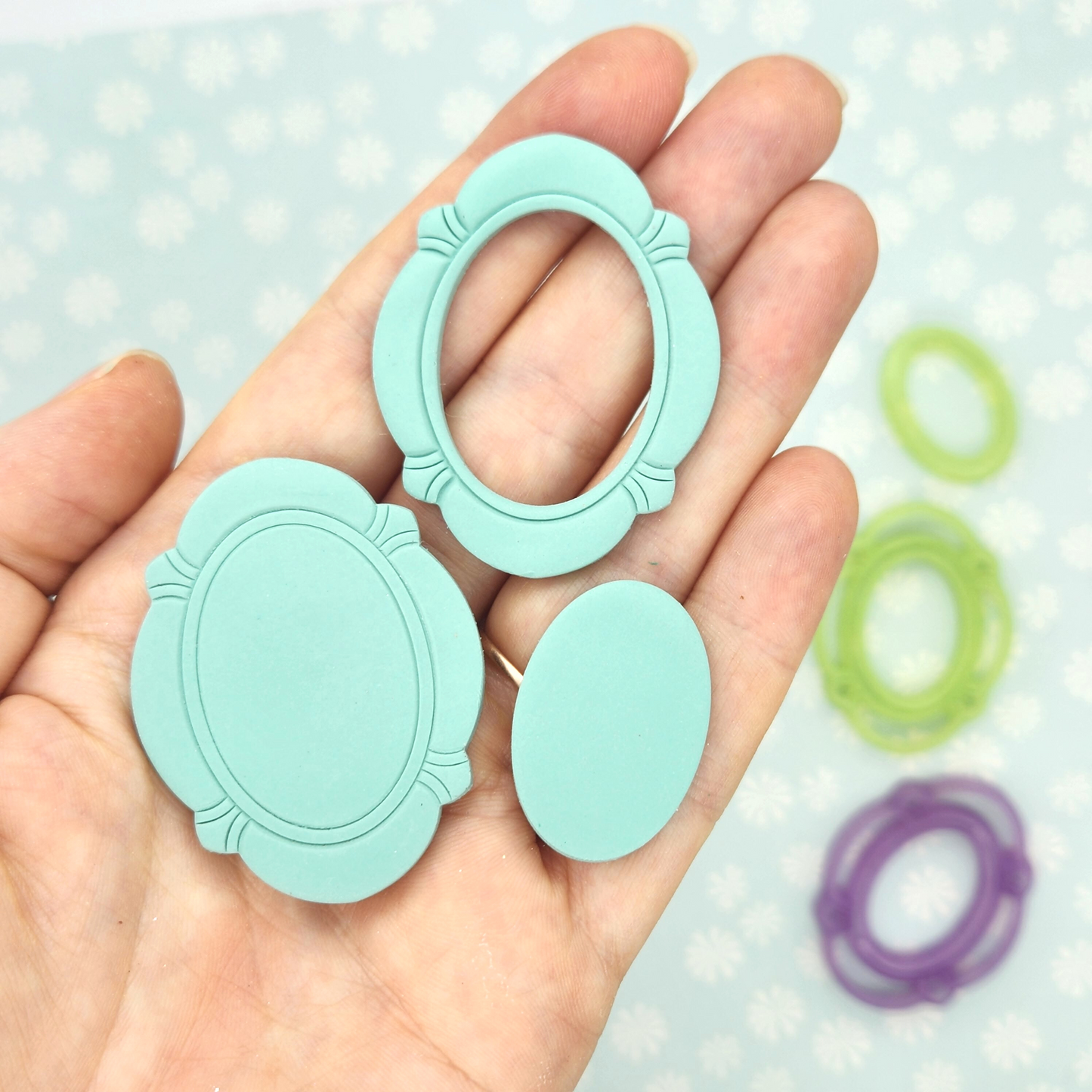 Elsa Amulet Basic Shape Polymer Clay Earrings Jewelry Charms Pendant