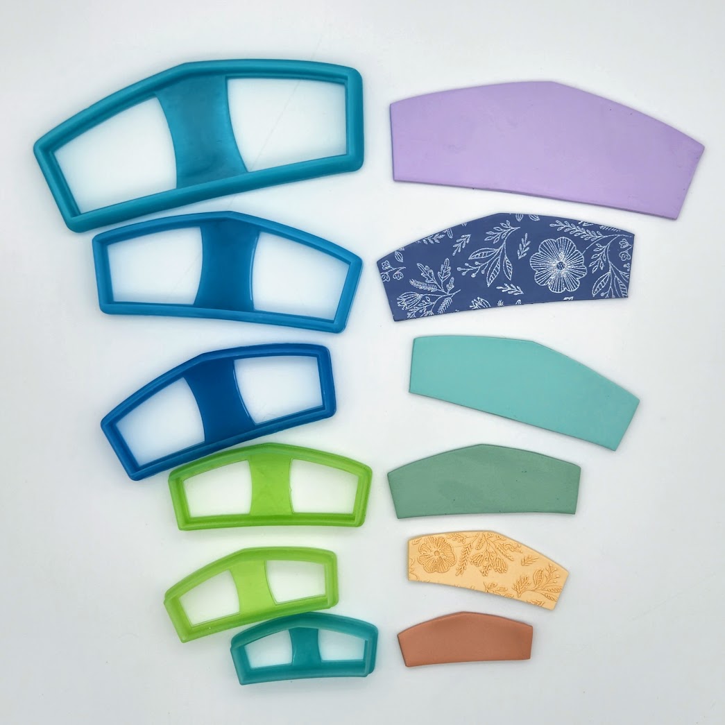 Pointed Crown Shape Polymer Clay Barrette Cutters