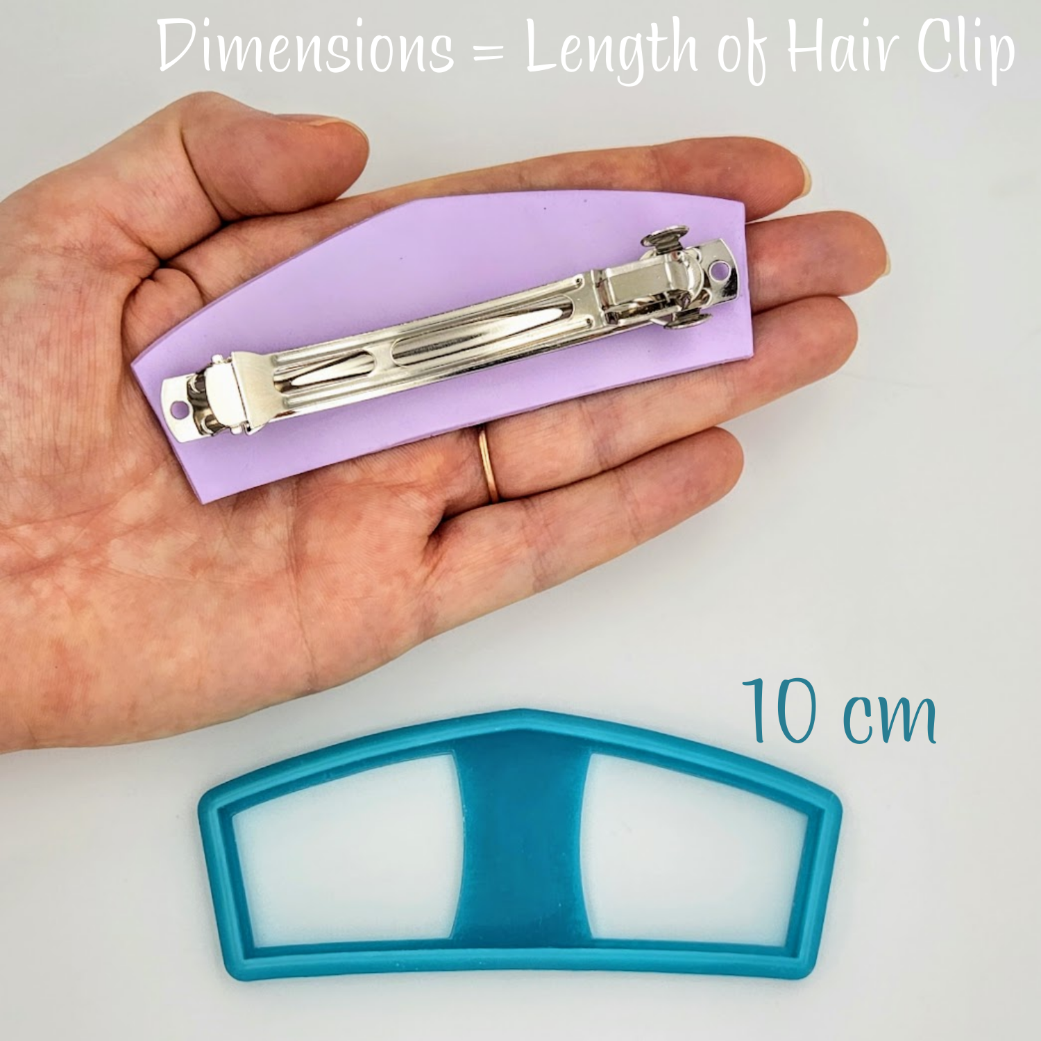 Pointed Crown Shape Polymer Clay Hair Clip Cutters for Barrettes
