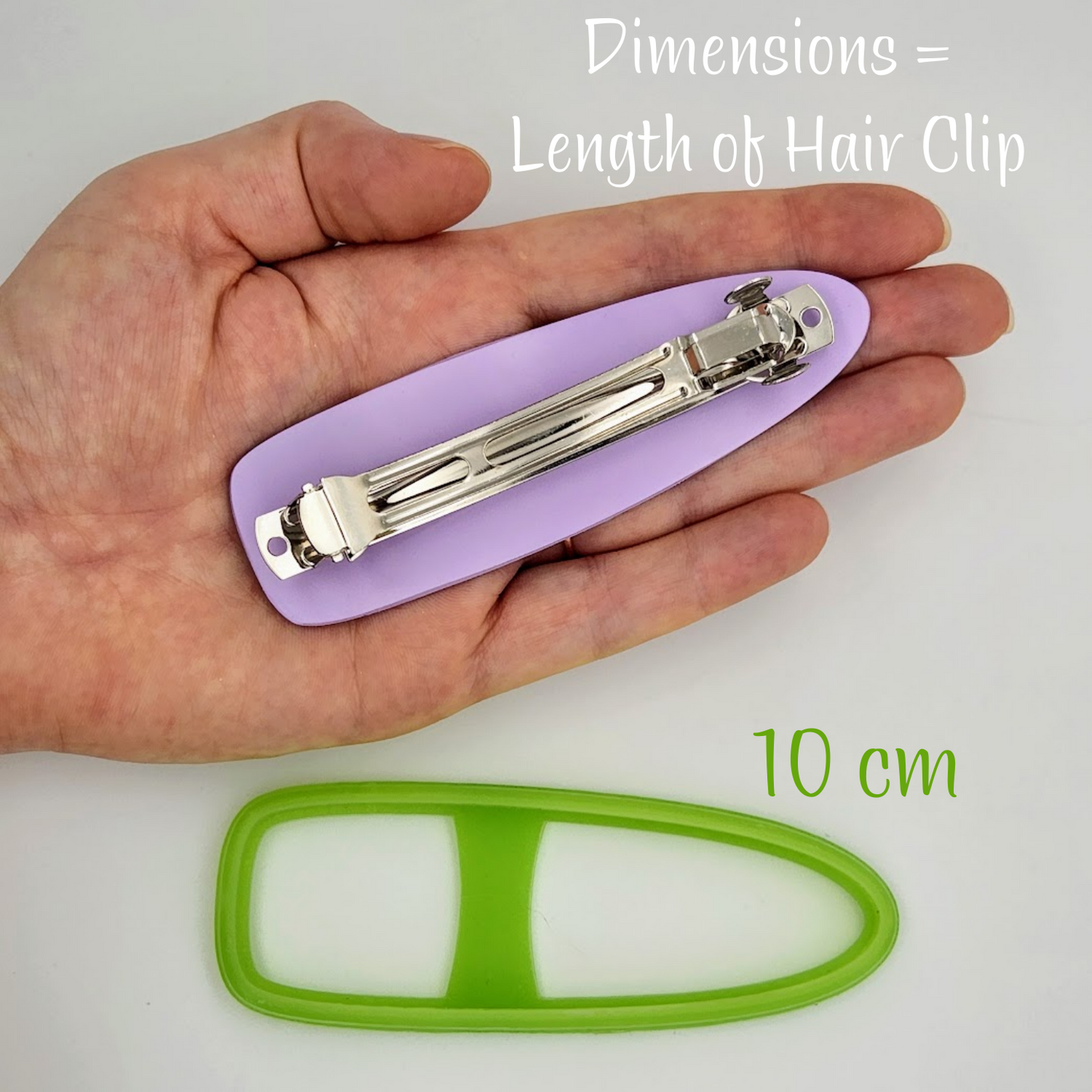Bullet shape Polymer Clay Barrette Cutters