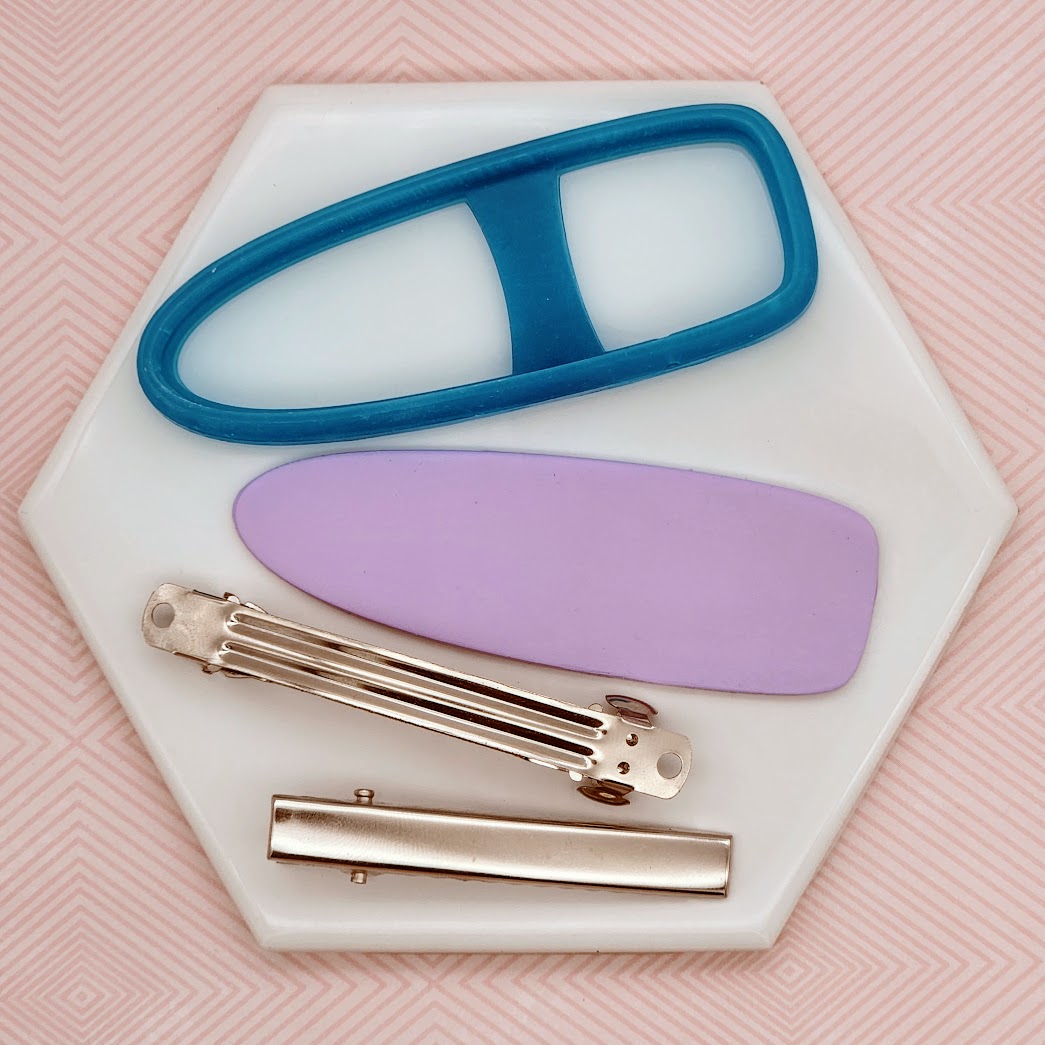 Bullet shape Polymer Clay Barrette Cutters