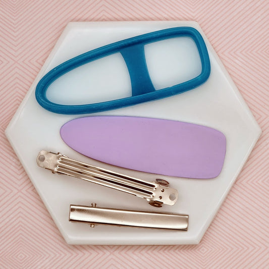 Bullet shape Polymer Clay Barrette Cutters