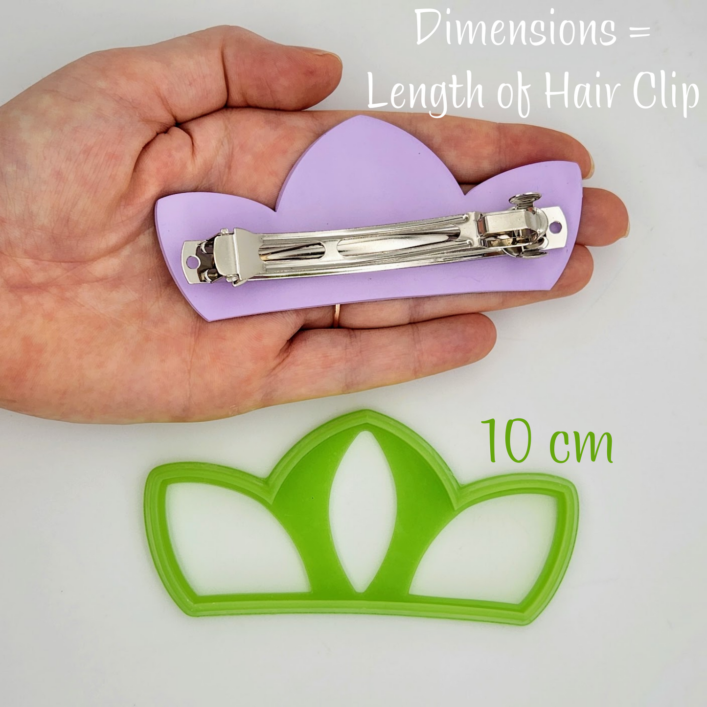Crown Shape Polymer Clay Barrette Cutters