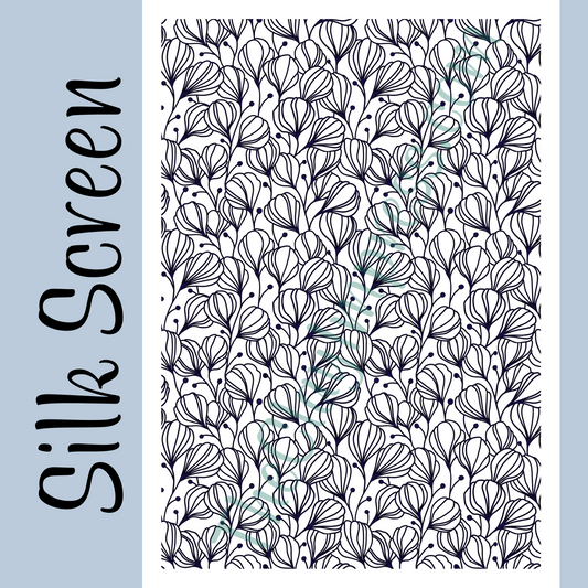 Bevy of Buds Silk Screen