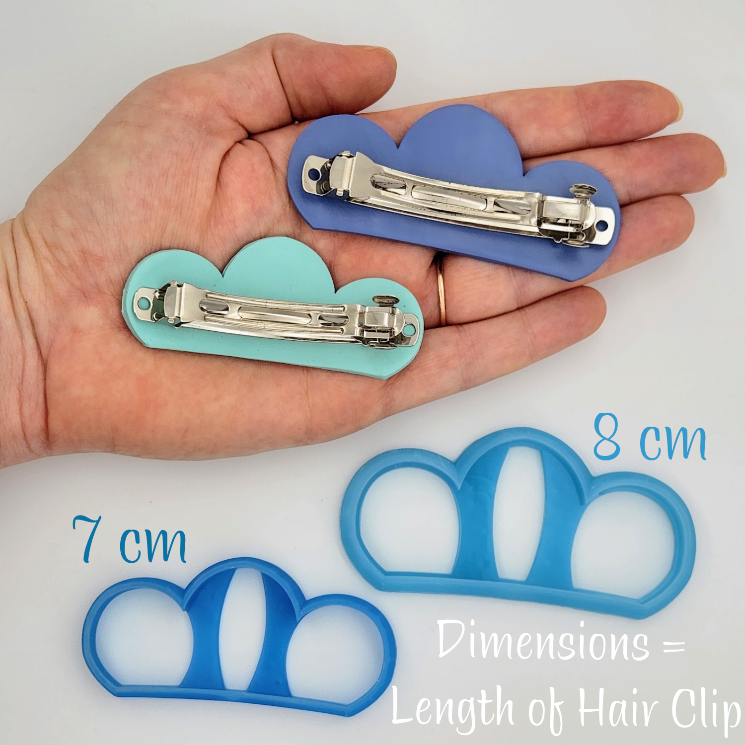 Crown Shape Polymer Clay Barrette Cutters