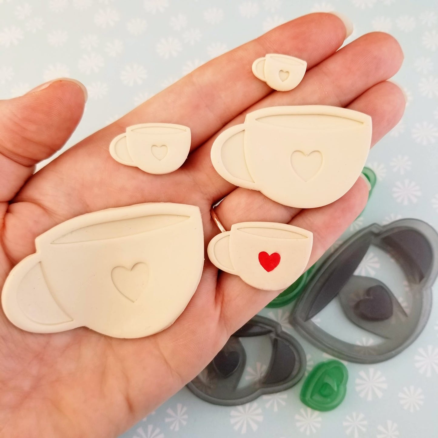 Latte Cup Polymer Clay Cutters