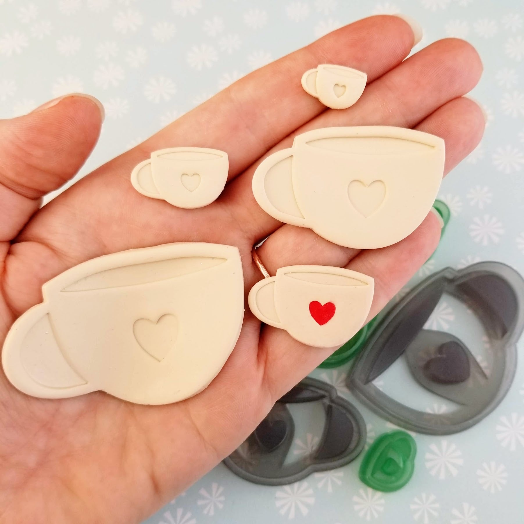Latte Cup Polymer Clay Cutters