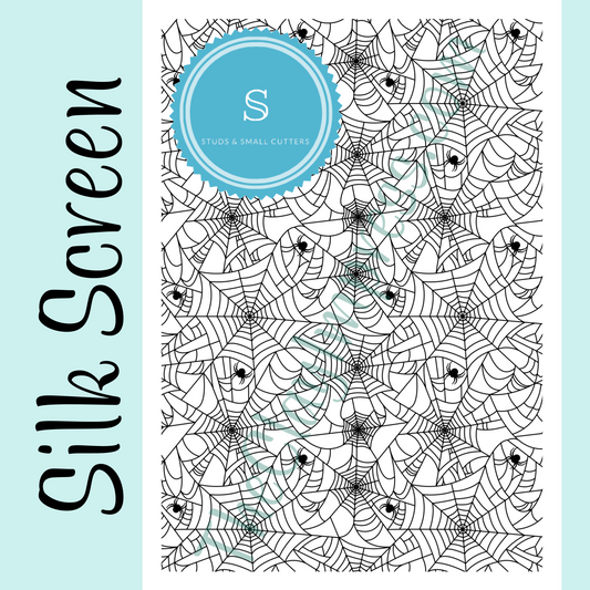 Spider Webs Polymer Clay Silk Screen